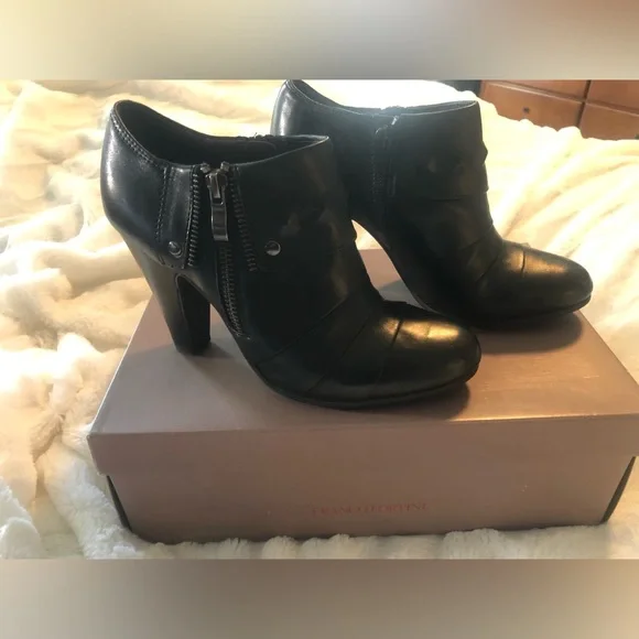Franco Fortini Shoes Franco Fortini Womens Black Leather Boots